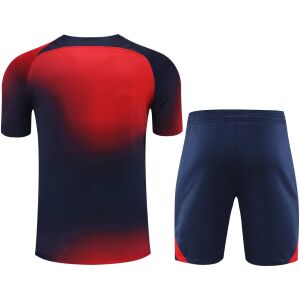Mens PSG Short Training Suit Red – Navy 2023/24