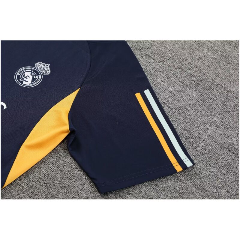 Mens Real Madrid Short Training Suit Deep Blue 2023/24