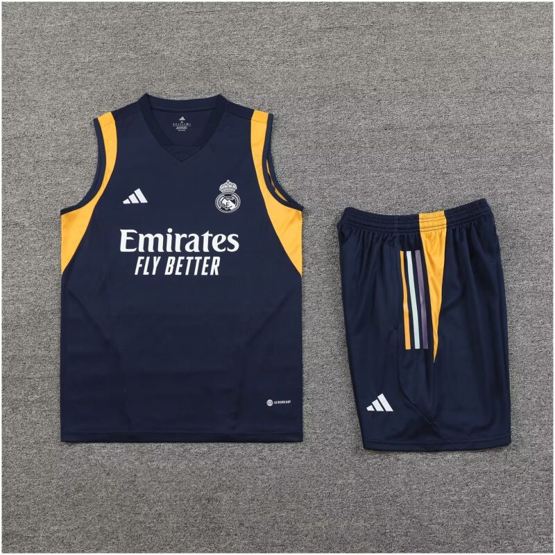 Mens Real Madrid Singlet Suit Deep Blue 2023/24