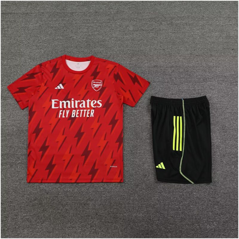 Mens Arsenal Short Training Suit Red 2023/24