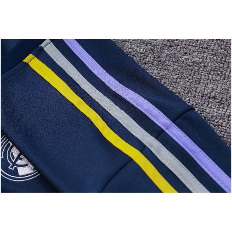 Mens Real Madrid Training Suit Crew Neck Salvia Blue 2023/24