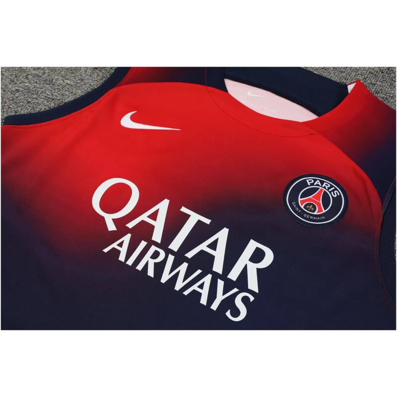 Mens PSG Singlet Suit Red – Navy 2023/24