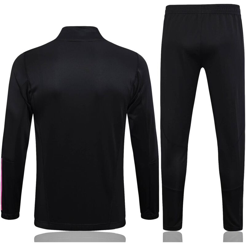 Mens Real Madrid Jacket + Pants Training Suit Black 2023/24