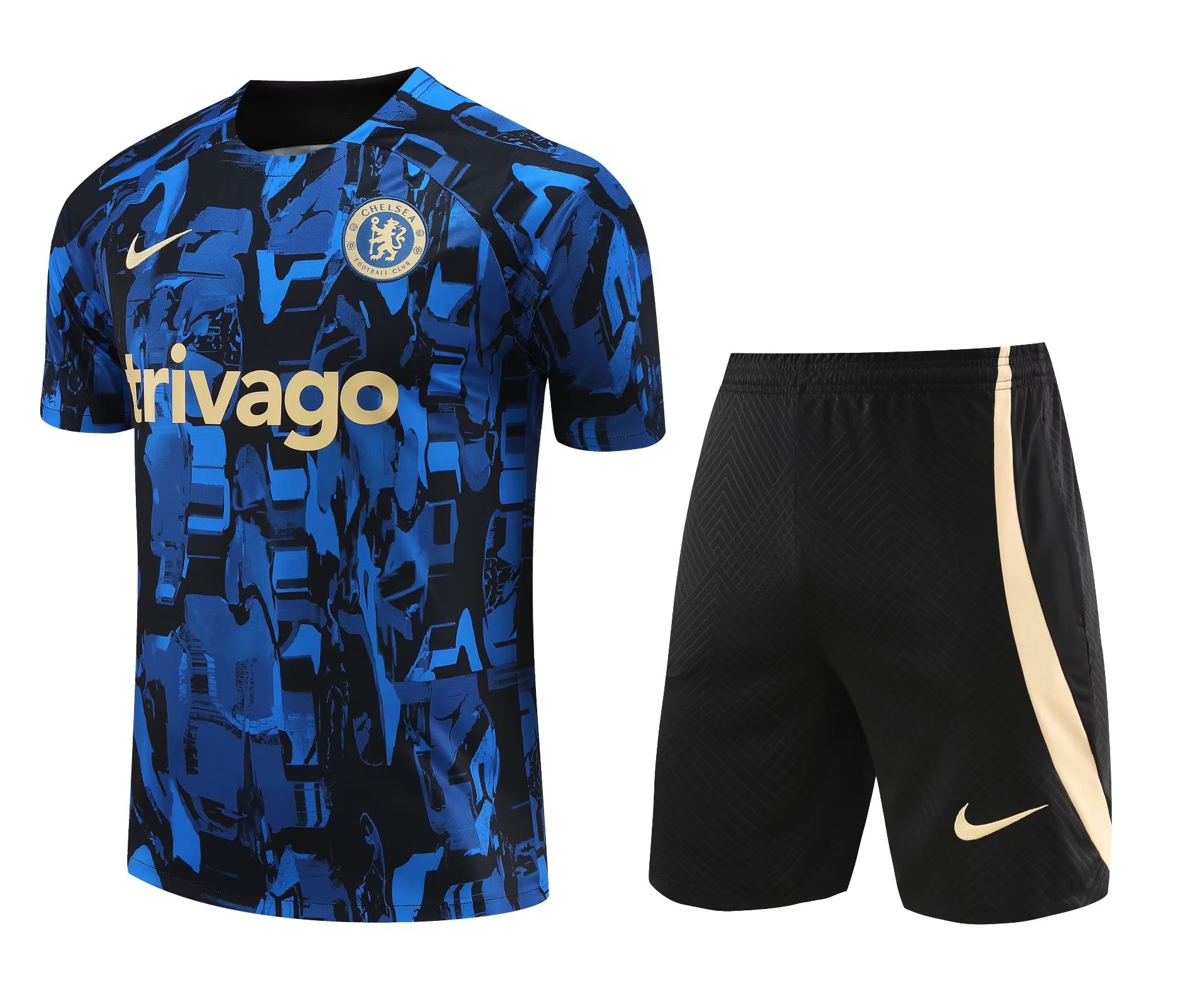 Mens Chelsea Short Training Suit Blue 2023/24