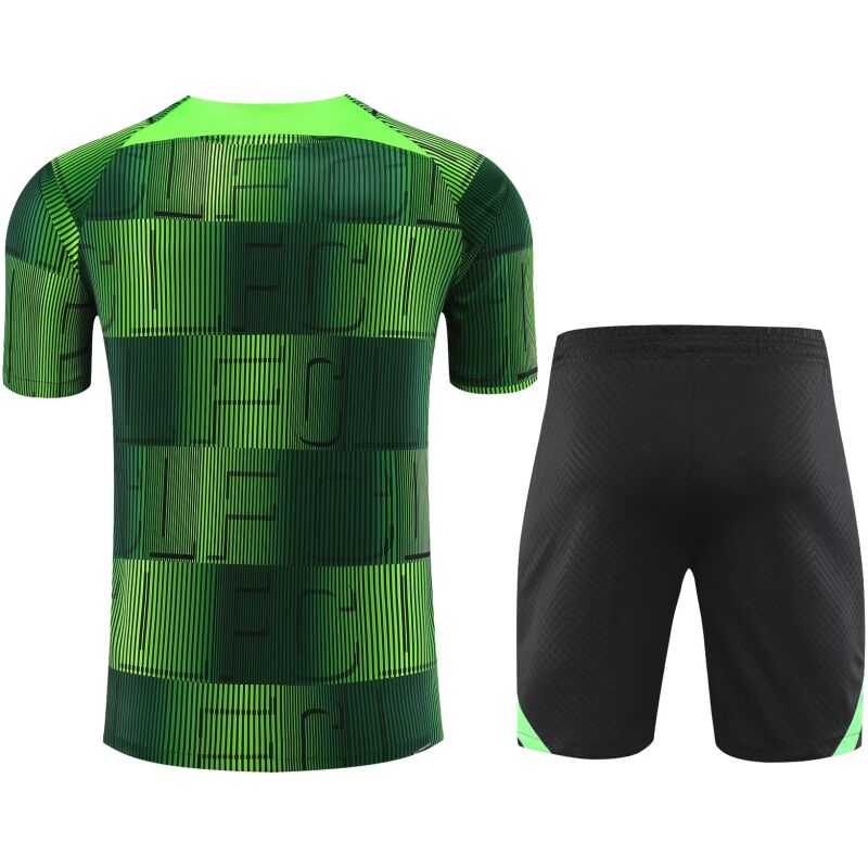 Mens Liverpool Short Training Suit Green 2023/24