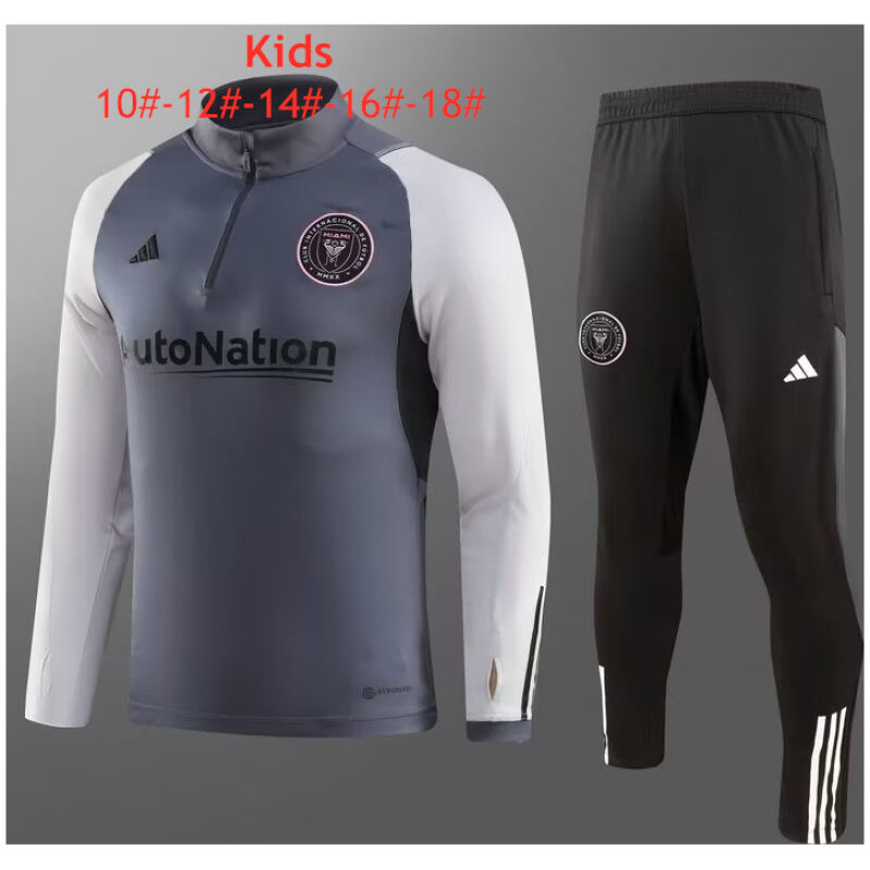 Kids Inter Miami C.F. Training Suit Grey 2023/24