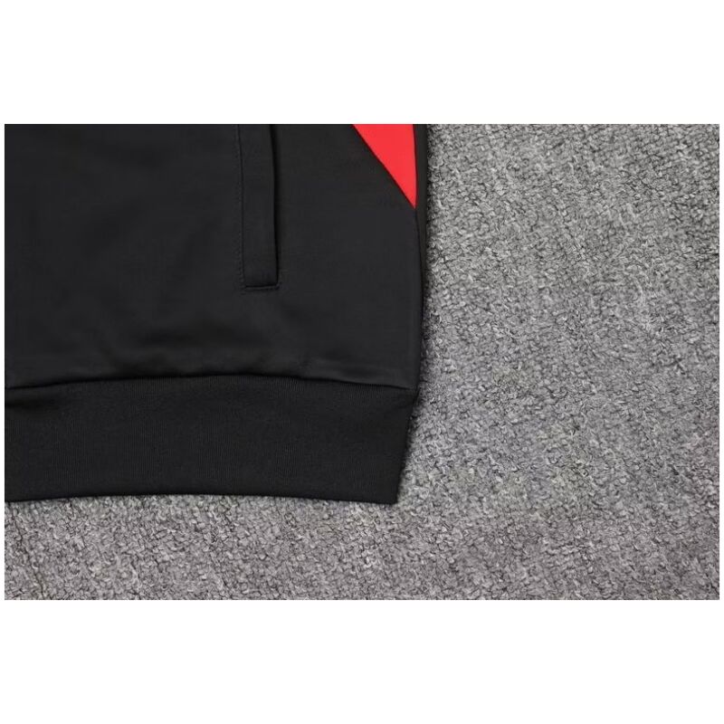 Mens AC Milan Jacket + Pants Training Suit Black 2023/24