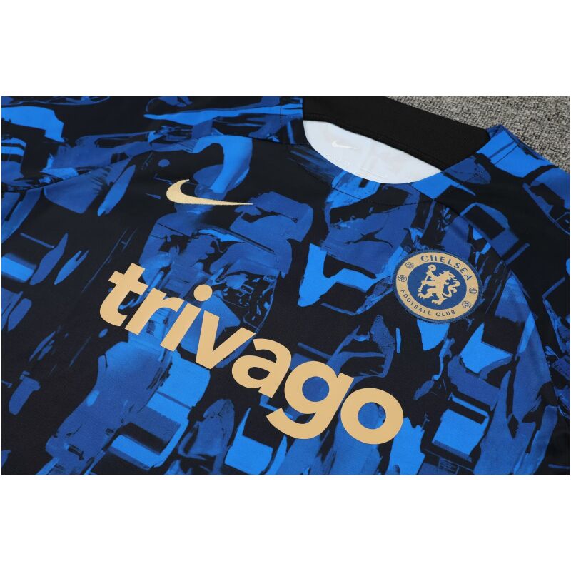 Mens Chelsea Short Training Suit Blue 2023/24