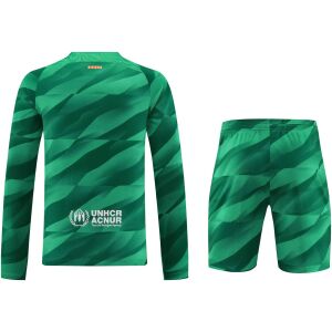 Mens Barcelona Goalkeeper Green Suit Long Sleeve 2023/24