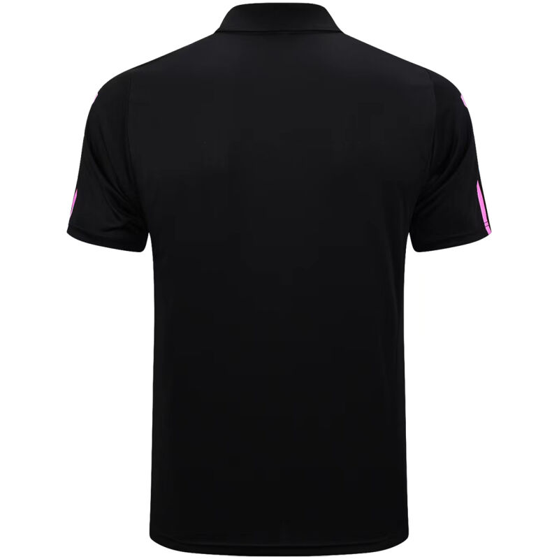 Mens Real Madrid Polo Shirt Black 2023/24