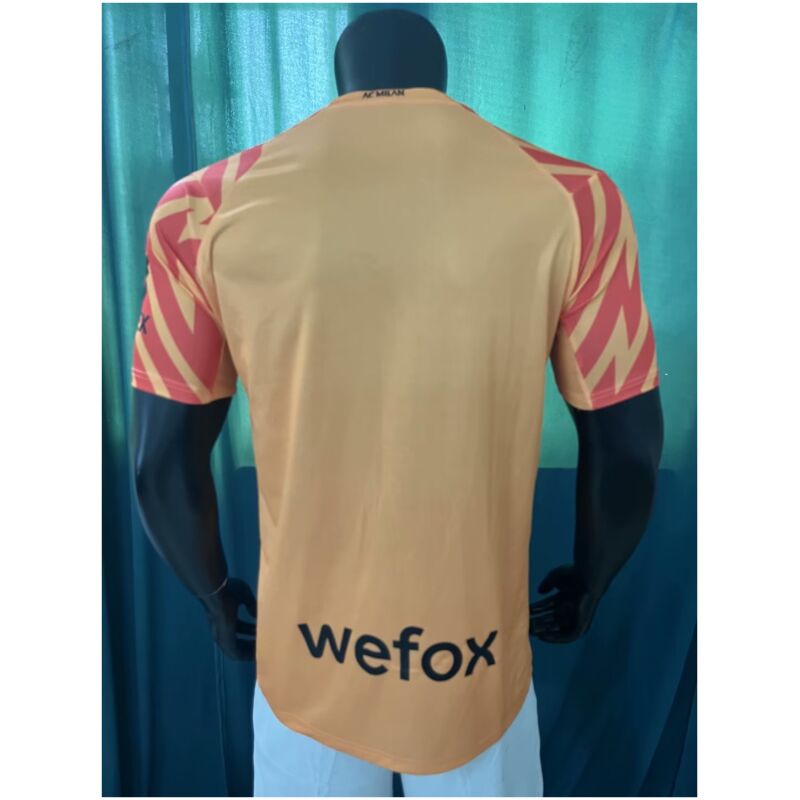 Mens AC Milan Goalkeepr Orange Jersey 2023/24