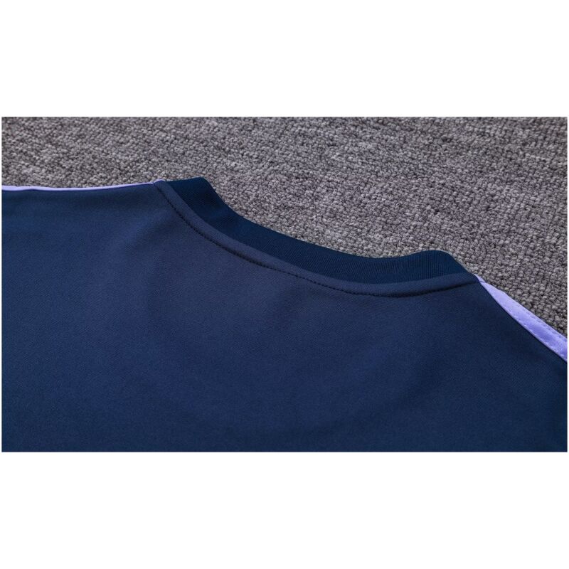 Mens Real Madrid Training Suit Crew Neck Salvia Blue 2023/24