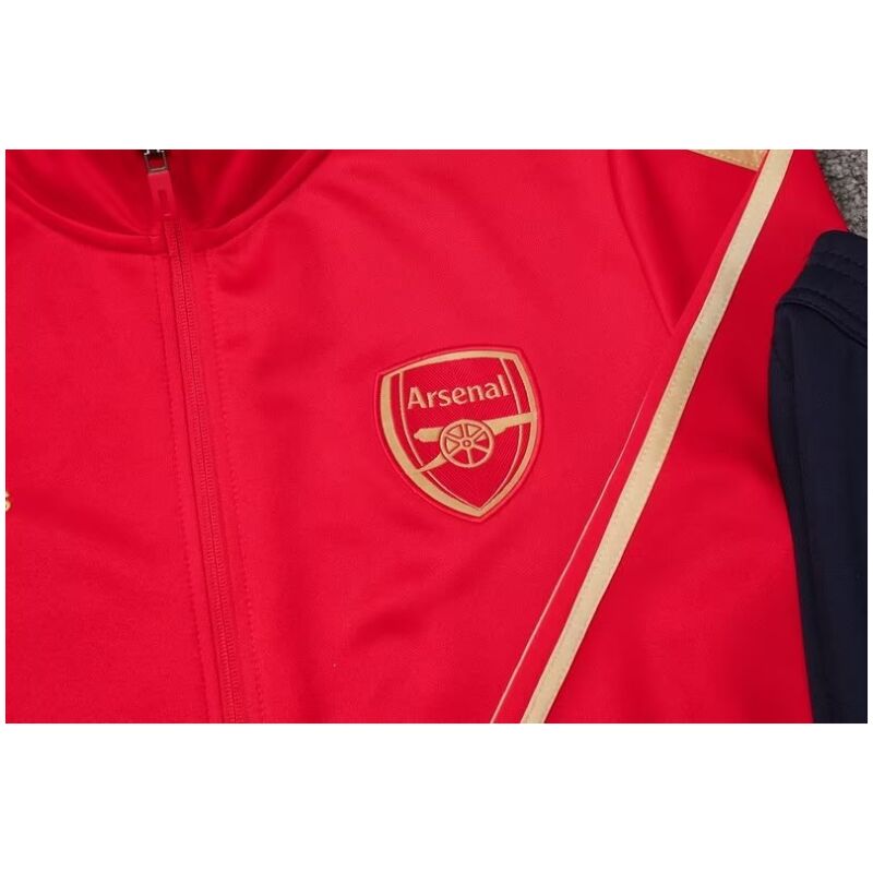 Mens Arsenal Jacket + Pants Training Suit Red 2023/24
