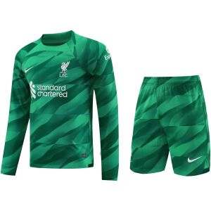 Mens Liverpool Goalkeeper Green Suit Long Sleeve 2023/24