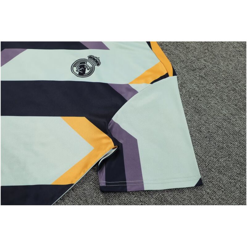 Mens Real Madrid Short Training Suit Grey 2023/24