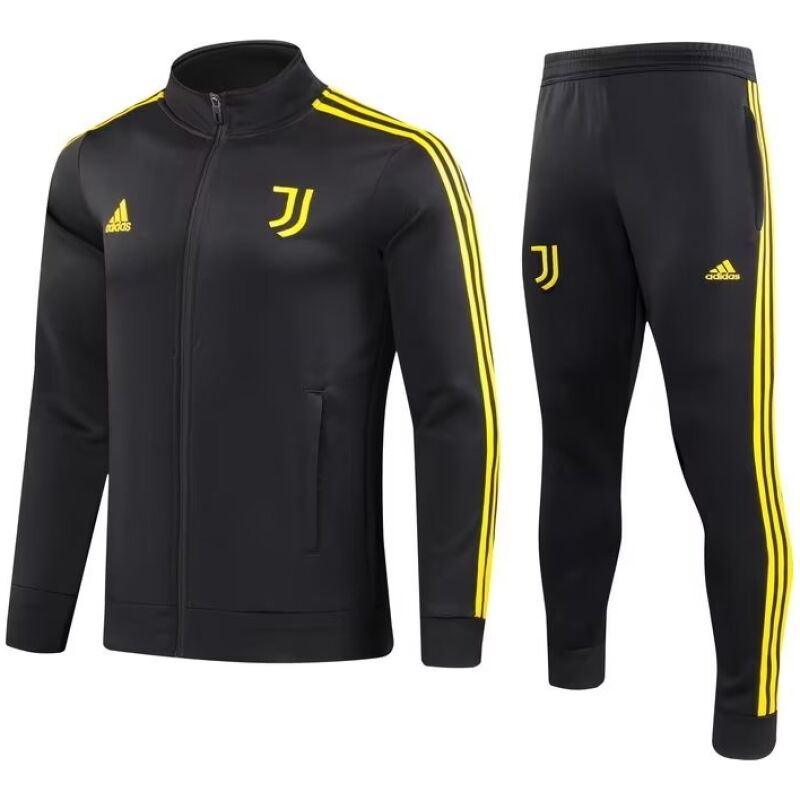 Mens Juventus Jacket + Pants Training Suit Black II 2023/24