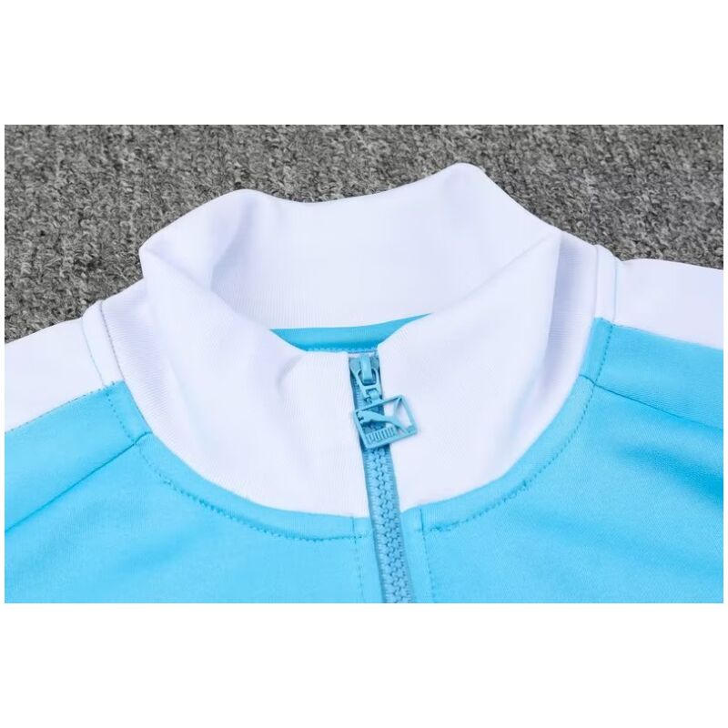 Mens Manchester City Jacket + Pants Training Suit Skye Blue 2023/24