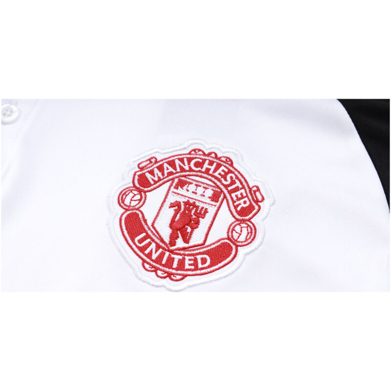 Mens Manchester United Polo Shirt White 2023/24