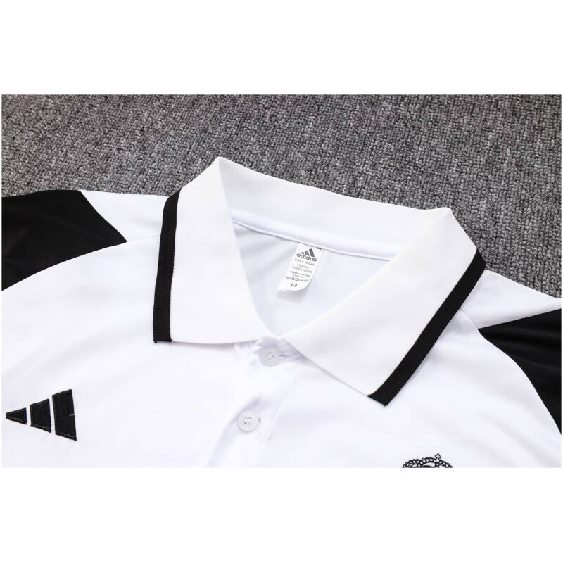 Mens Real Madrid Polo Shirt White 2023/24