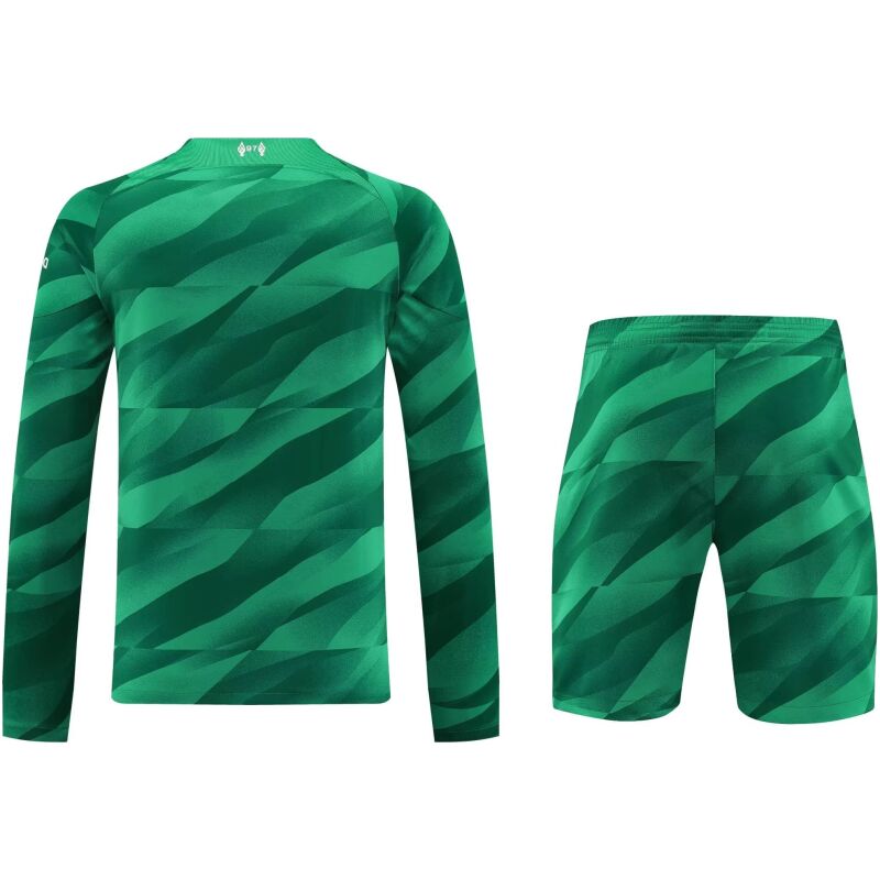 Mens Liverpool Goalkeeper Green Suit Long Sleeve 2023/24
