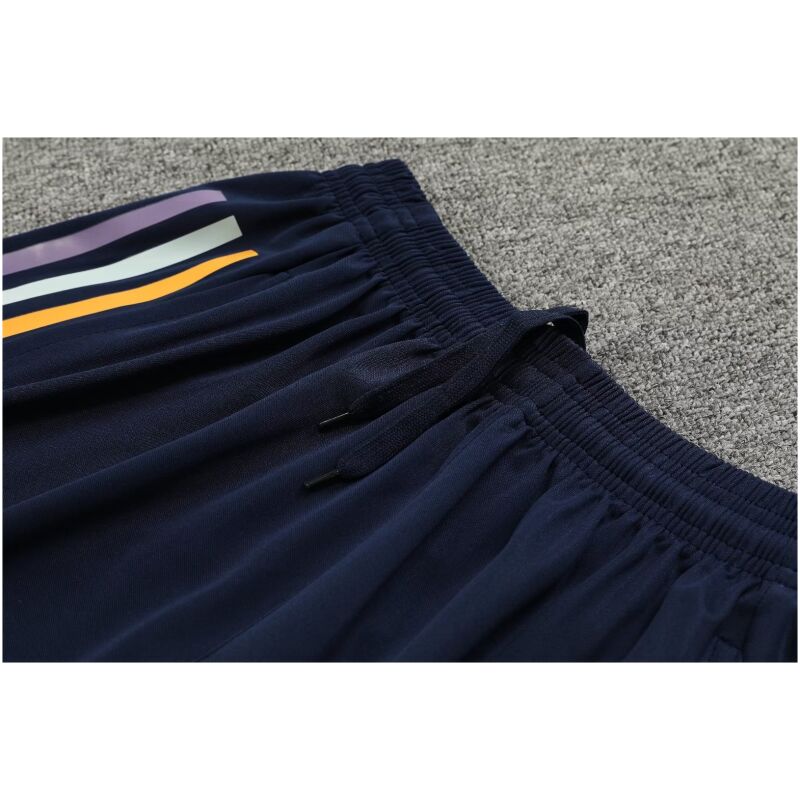 Mens Real Madrid Short Training Suit Deep Blue 2023/24