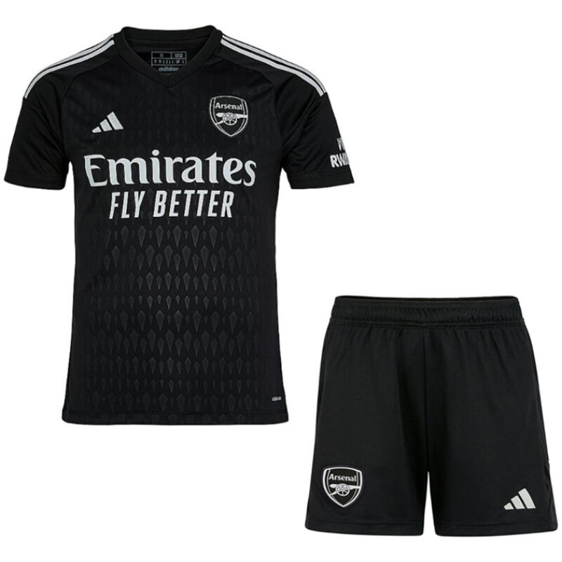 Kids Arsenal Goalkeeper Black Jersey 2023/24