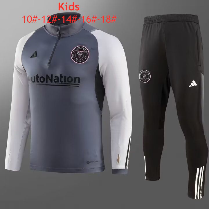 Kids Inter Miami C.F. Training Suit Grey 2023/24
