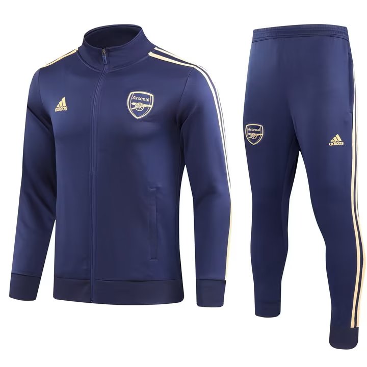 Mens Arsenal Jacket + Pants Training Suit Salvia Blue 2023/24