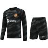 Mens Barcelona Goalkeeper Black Suit Long Sleeve 2023/24