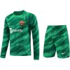 Mens Barcelona Goalkeeper Green Suit Long Sleeve 2023/24