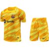 Mens Barcelona Goalkeeper Yellow Suit 2023/24