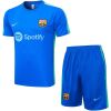 Mens Barcelona Short Training Suit Blue 2023/24
