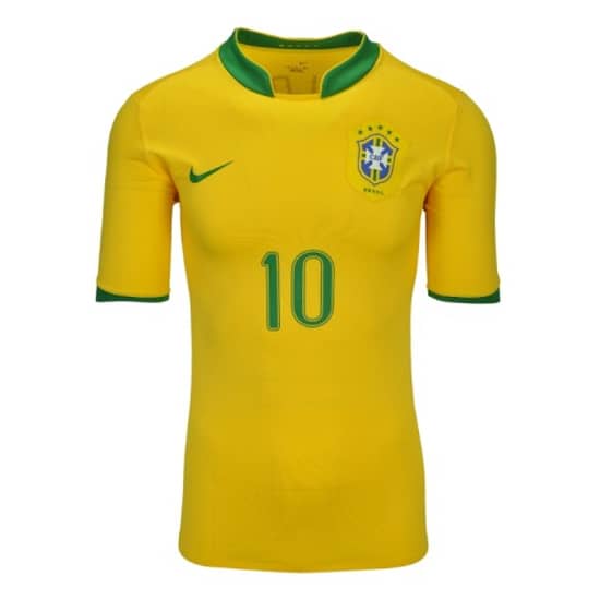 Mens Brazil Retro Home Jersey 2006