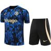 Mens Chelsea Short Training Suit Blue 2023/24