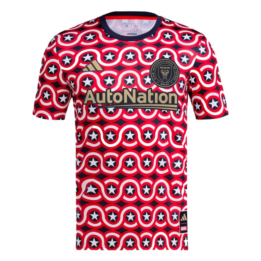 Mens Inter Miami C.F. Short Training Jersey Red 2023/24