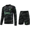 Mens Liverpool Goalkeeper Black Suit Long Sleeve 2023/24