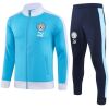Mens Manchester City Jacket + Pants Training Suit Skye Blue 2023/24