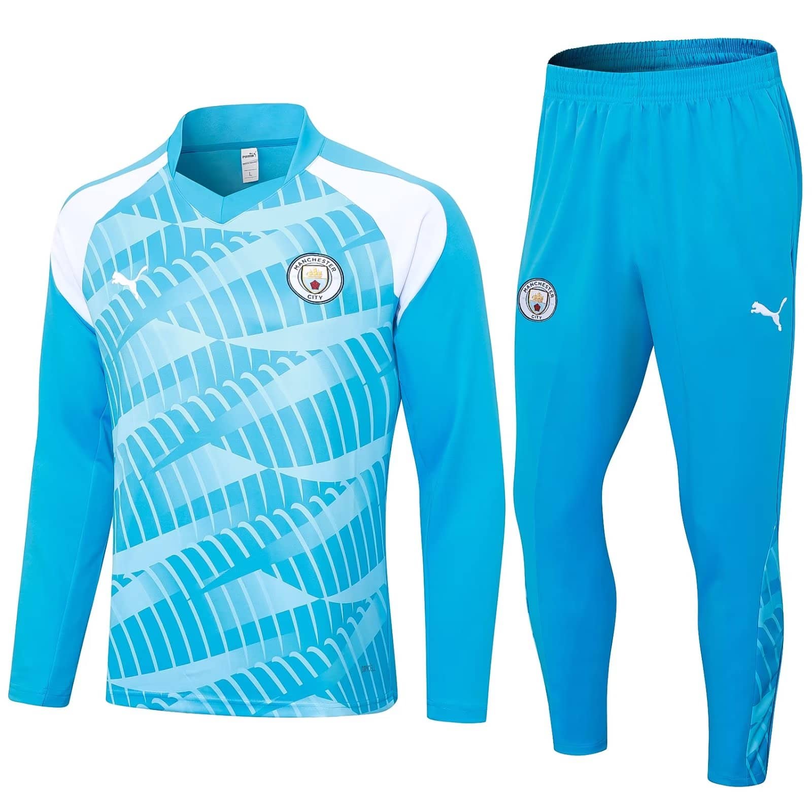 Mens Manchester City Training Suit Blue 2023/24