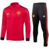 Mens Manchester United Jacket + Pants Training Suit Red 2023/24