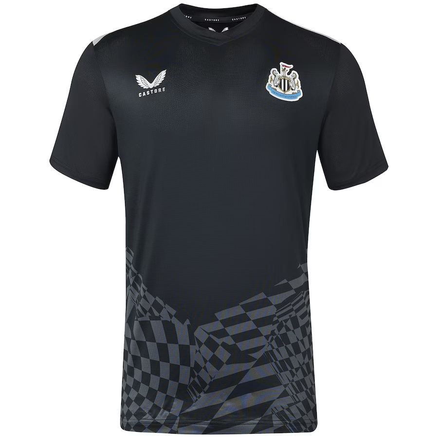Männer Newcastle United Trainingsanzug Kurz Schwarz 2023/24