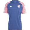 Mens Olympique Lyonnais Short Training Jersey Red 2023/24