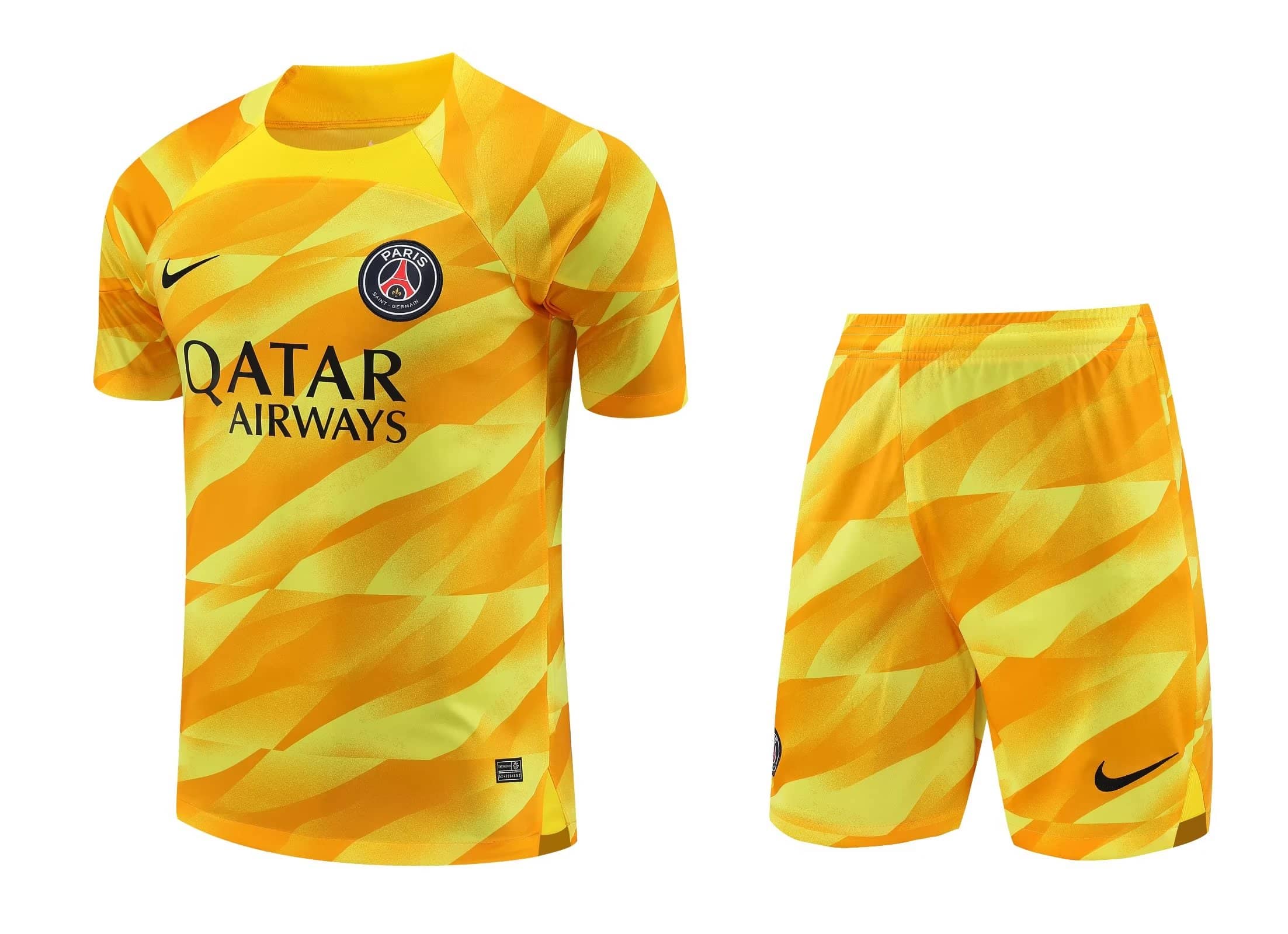 Mens PSG Goalkeeper Yellow Suit 2023/24