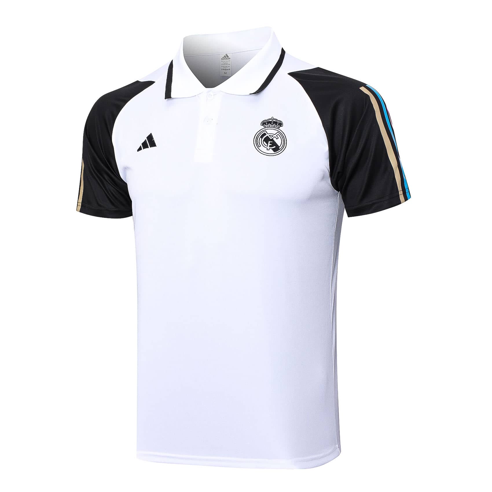 Mens Real Madrid Polo Shirt White 2023/24