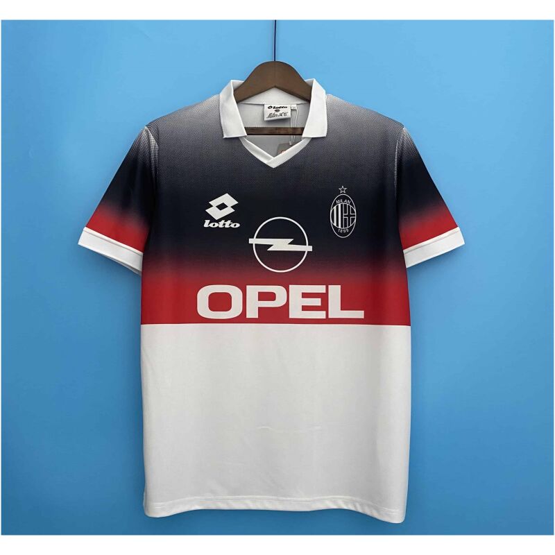 Retro AC Milan away White soccer jersey 1996/97