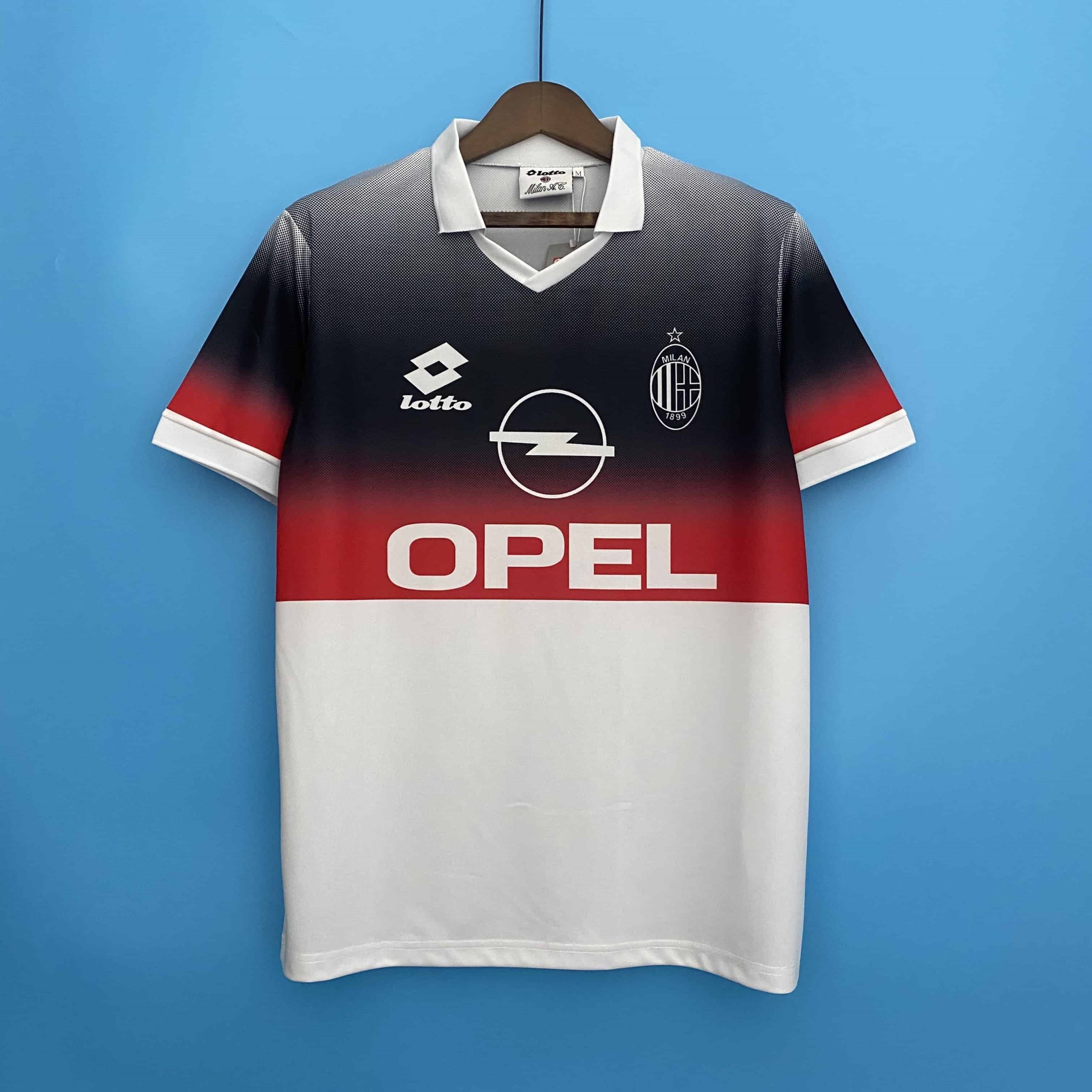 Retro AC Milan away White soccer jersey 1996/97