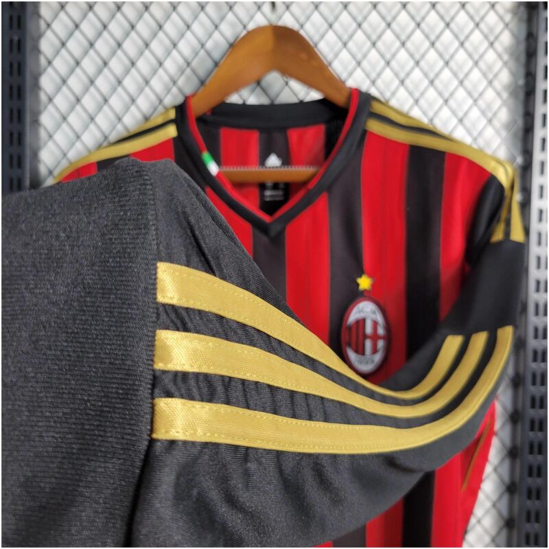 Retro Long Sleeve AC Milan Retro soccer jersey 2013/14