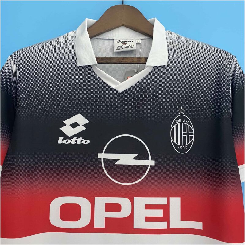 Retro AC Milan away White soccer jersey 1996/97