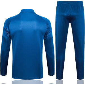 Mens Olympique Marseille Training Suit Blue Pyramids 2023/24
