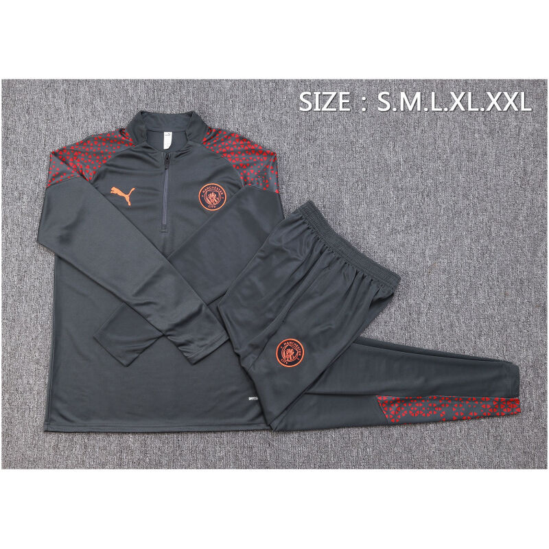 Mens Manchester City Training Suit Grey 2023/24