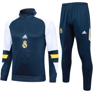Mens Real Madrid Training Suit Oriental Blue 2023/24